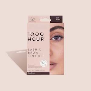 1000 Hour Eyelash and Brow Dye Kit Plant Extract - Dark Brown