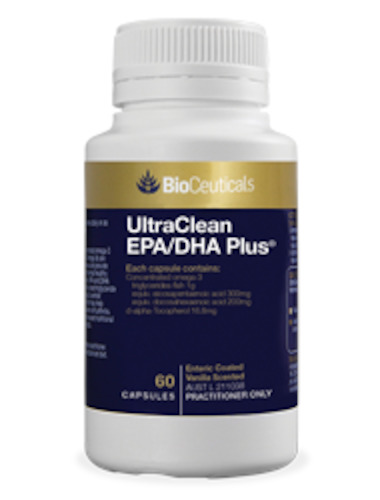 Bioceuticals: Bioceuticals UltraClean EPA/DHA Plus Ultra-Purified, Concentrated Fish Oil 120 caps