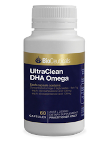 Bioceuticals: Bioceuticals UltraClean DHA Omega Support for Brain Health and Cognitive Function 60 Caps