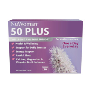 NuWoman 50 PLUS Wellbeing and Bone Support 30 capsules