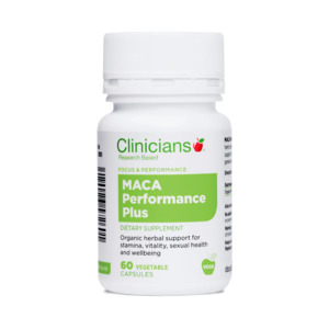 Clinicians: Clinicians MACA supplement for energy and vitality Plus 60 Vege Caps