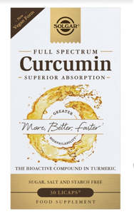 Solgar: Solgar Full Spectrum Curcumin 30 soft gel capsules