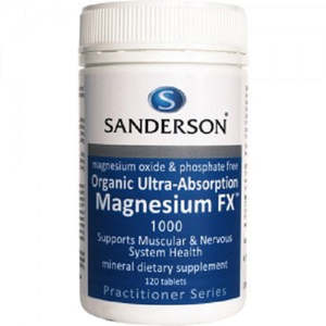 Sanderson: Sanderson Organic Magnesium Tablets - Ultra Magnesium FX 120 Tablets