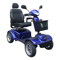 Mobility Scooters: Cross Country Mobility Scooter - Silver/Blue