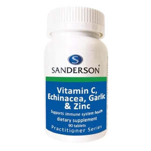 Sanderson: Sanderson Vitamin C Echinacea Garlic & Zinc 90 Tablets