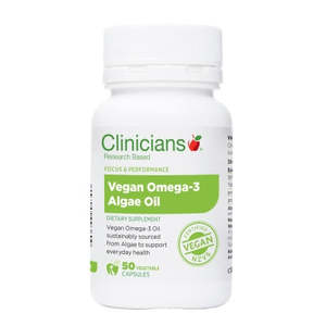 Clinicians: Clinicians Vegan Omega-3 Algae Oil 1000mg 50 VegeCaps