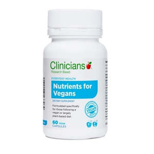 Clinicians Nutrients for Vegans 60 VegeCaps