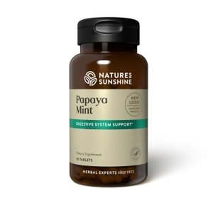 Natures Sunshine Papaya Mint Chewables 70 Tablets
