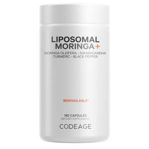Best Selling: Codeage Liposomal Moringa+ 180 Capsules