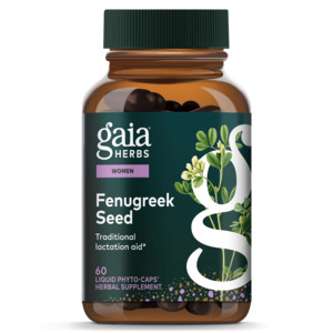 Breastfeeding Aids: Gaia Herbs Fenugreek Seed 60 Capsules | Lactation Support
