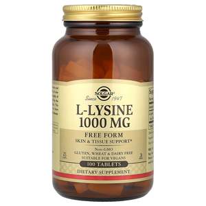 Solgar L-Lysine 1000mg 100 VegeTablets