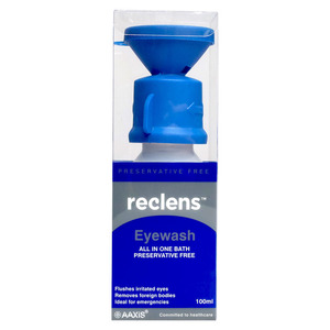 Reclens Eyewash with Eye Cup 100ml