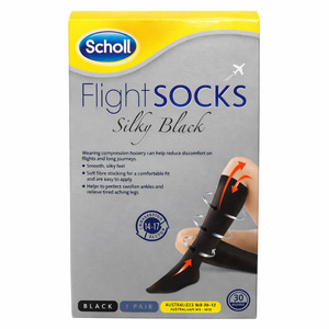 Scholl: Scholl Flight Socks Silky Black