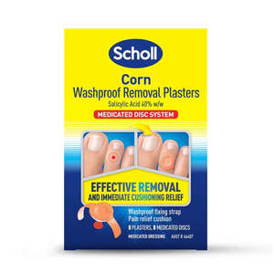 Scholl Waterproof Corn Removal Plasters – Medicated Salicylic Acid Plasters fo&hellip;