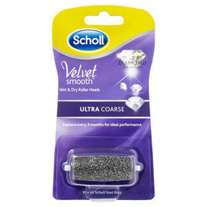 Scholl Velvet Smooth Roller Heads Ultra Coarse Wet & Dry Replacement