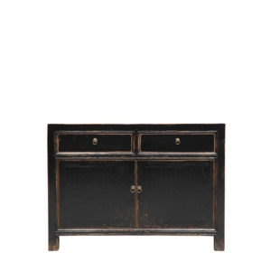 Products: Oriental Painted 2 Door Sideboard – Black