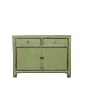 Oriental Painted 2 Door Sideboard – Green