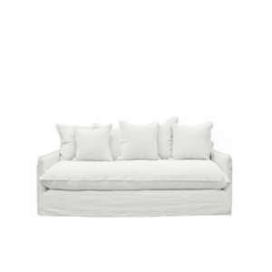 Lotus Slipcover Sofa 2 Seater – White