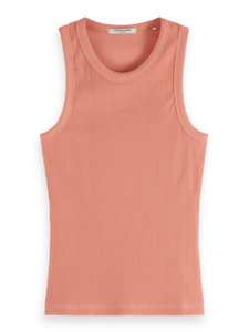 Racer Rib Tank | Clay Pink