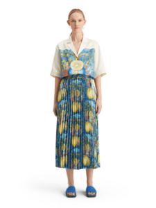 Pleated Printed Skirt | Embassy Tree