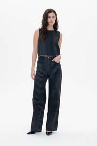 Baum Und Pferdgarten: Madine Top | Black Pinstripe Denim