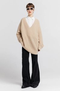 Sale Karen Walker: Naomi Oversized Cashmere Sweater | Oat
