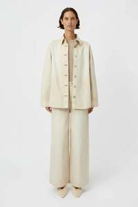 Sale Camilla Marc: Dalton Denim Shirt | Almond