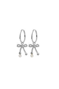 Palm2024 Gift Ideas: Love Knot Sleepers with 2x3mm Freshwater Pearls