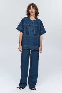 Patch Pocket Shirt | Washed Indigo