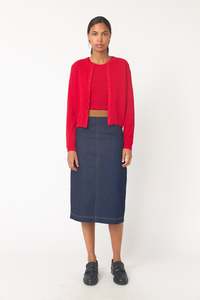 Parquet Cardigan | Red
