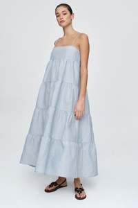 25 Winter Sale Further Discount: Ophelia Dress | Bleu Stripe