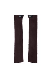 Merino Fingerless Mittens | Umber