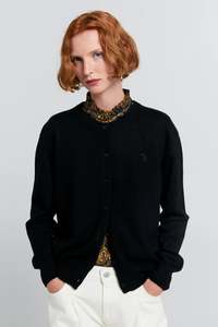 Sale Karen Walker: Posy Cashmere Cardigan | Black