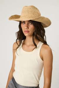Sara Hat | Natural Raffia