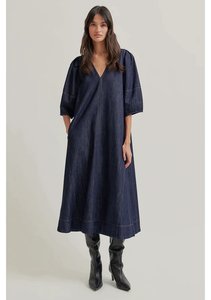 Dera Denim Dress | Dark Denim Blue