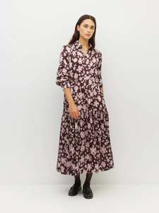 Sale Trial: Louise Dress (Dusk Blossom Plisse) | Rose Lustre