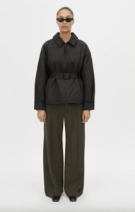 Manon Padded Belted Jacket | Black