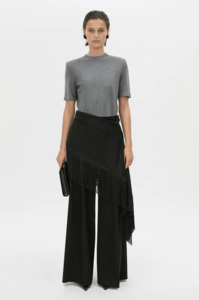 Leona Knit Tshirt | Charcoal Marle