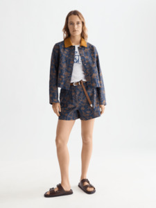 Scotch Soda: Embroidered Cotton Jacket | Lucky Bandana
