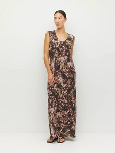 Made: Kenna Dress (Blush Petals Silk CDC) Soft Camelia
