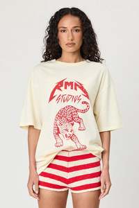 Leopard Tee | Ivory
