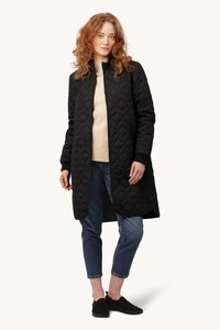 ART06 Long Quilt Coat | Black