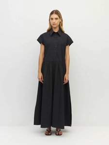 Made: Lenni Dress (Crushed Cotton) Black