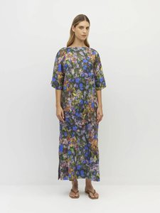 Made: Kiko Dress (Electric Meadow Cotton) Blue Light