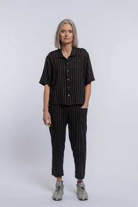 New Lands: Excellent Trouser | Black Stripe