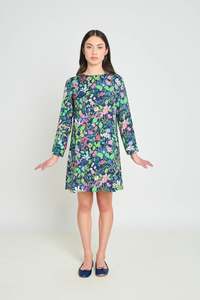 Levity Dress | Navy floral