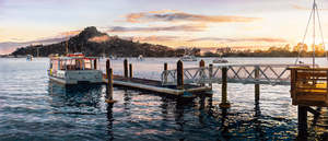 Painting Reproduction: Early Morning, Tairua Wharf