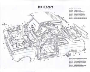 Mk1 Ford Escort Body Panels: Ford Escort MK1