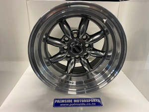 Toyota Wheels: 13 x 8.0 4x114.3 BM minilite type ET-7 73.1CB Toyota/Nissan (sold as set)