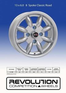 Revolution 13 x 6.0 8 spoke 4 x114.3 ET16 Revolution